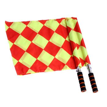 Hot sales 100% polyester play sports match football soccer referee flag flags