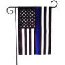 Thin blue line usa garden flag american flag made by oxford 12x18 inch