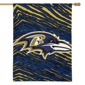 Hot sale baltimore ravens zebra stripe garden flag banner