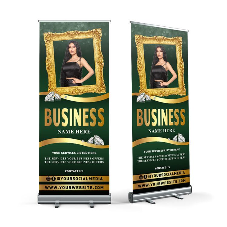 Cheap price paper display custom poster holder advertising rollup standee retractable banner