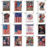 Memorial day freedom boots garden flag linen burlap 4th of july independence day patriotic american veteran soldier burlap flags