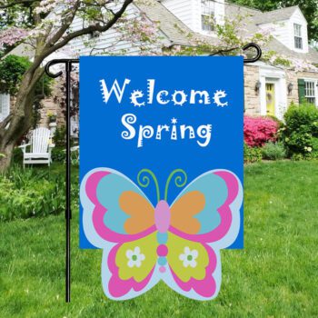 Customizable american independence day wool garden flags for 4th of july holiday yard decorations