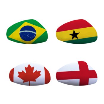 Wholesale high quality different national spandex custom car mirror cover flag, custom car rear view mirror flag