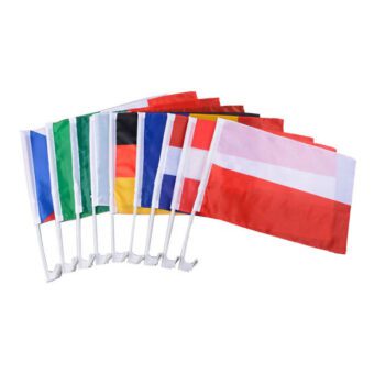 High quality polyester usa market standard custom printing car window flag