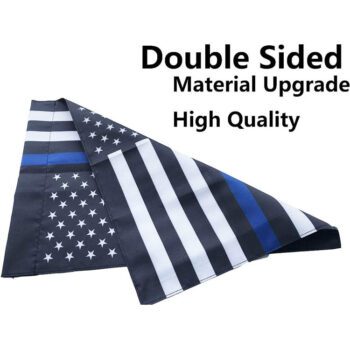 Thin blue line usa garden flag american flag made by oxford 12x18 inch