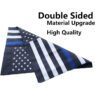 Thin blue line usa garden flag american flag made by oxford 12x18 inch