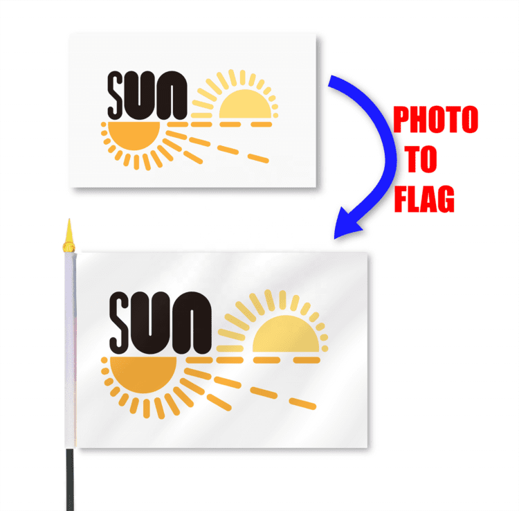 Wholesale custom design print hand flag desk flag desk decoration with stands custom logo desk flags