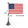 Custom sublimation 14*21cm advertising bike flags bicycle safety flag with pole