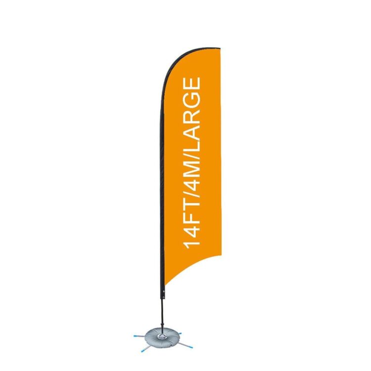 Custom advertising beach feather flag sublimation printing beach flag with pole