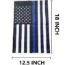 Thin blue line usa garden flag american flag made by oxford 12x18 inch