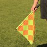 Hot sales 100% polyester play sports match football soccer referee flag flags