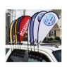 Hot selling best price dye sublimation any size custom polyester digital printing teardrop feather car window flags