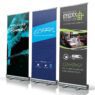 Premium vinyl banner aluminium marketing stands pull up display tradeshow rollup stand banners