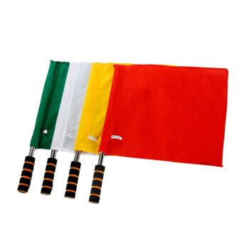 Hot sales 100% polyester play sports match football soccer referee flag flags