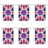 Customized union queen's day england bunting country flags mini polyester fabric string flag different countries string flag