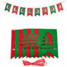 Christmas flag hanging atmosphere decoration felt christmas tree pendants string flag for birthdays party and christmas