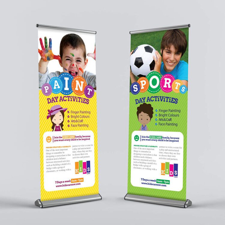 Hot selling expo roll up standing display small big promotional stands exhibition retractable banner stand