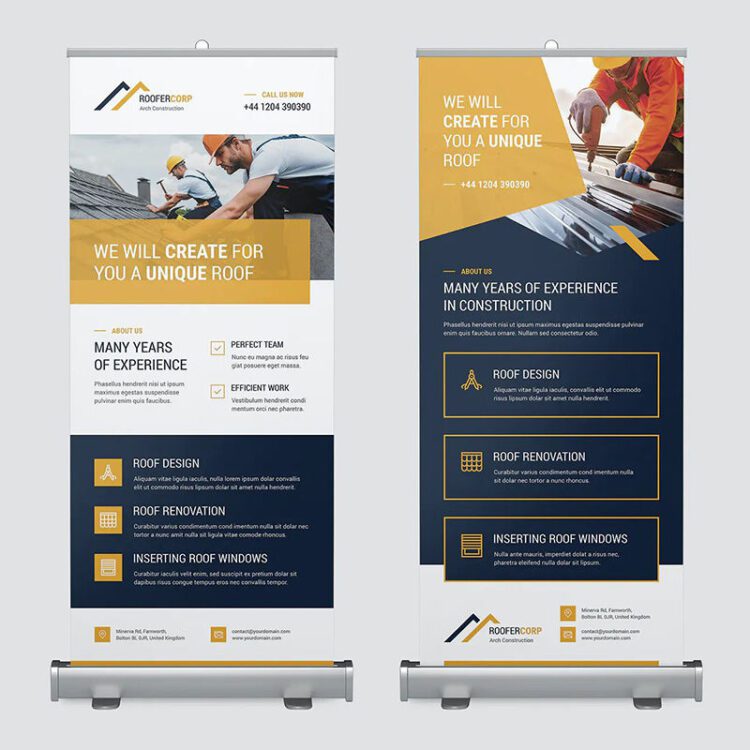 Verified supplier tradeshow booth pull up printing banner stand display expo roller banner