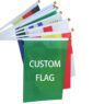 Customized small size shake flag polyester wooden printed lgbt gay pride 14*21cm hand waving hand held rainbow flags