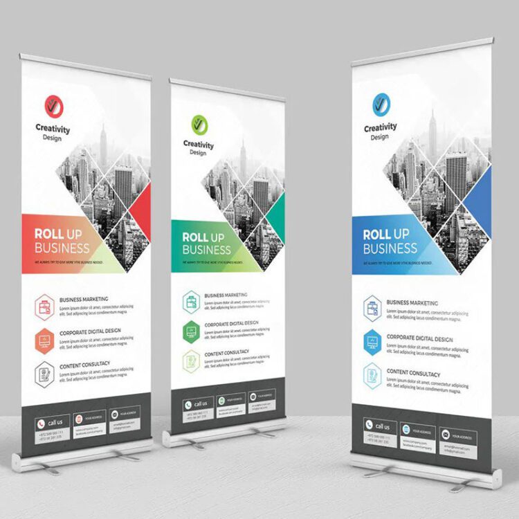 Verified supplier tradeshow booth pull up printing banner stand display expo roller banner