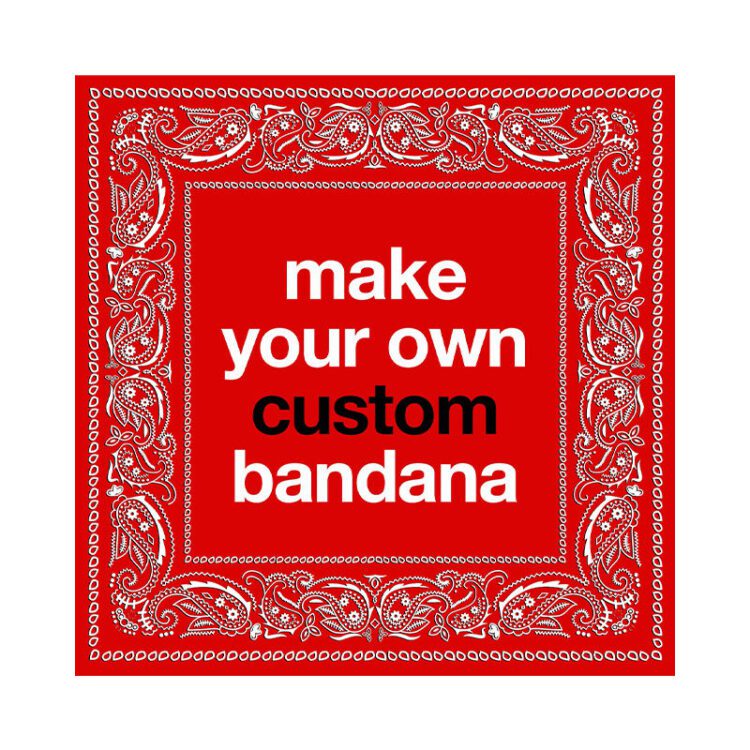 Multifunctional bandana colourful custom square fabric bandanna printed classic custom bandana logo cotton bandana custom design