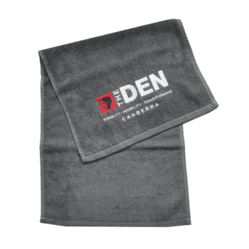 100% cotton personalized custom gym towel with logo