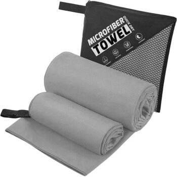 Eco friendly quick dry custom logo microfiber outdoor towel microfiber suede sports towel for gym