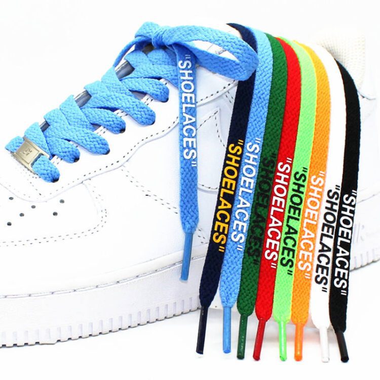 Shoelaces silicone "shoelaces" 47"/55"/63" ow shoe laces flat printed shoelaces custom shoelaces for white sneakers