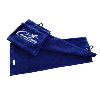 High quality custom cotton fishing sports gym towel golf towel with hook