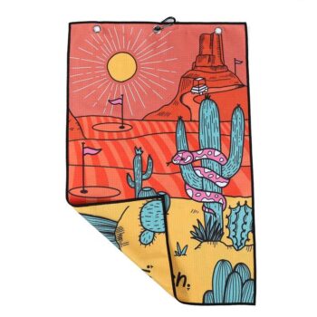 Summer golf towels sports towels with hooks microfiber waffle towels customized size logo single or double print