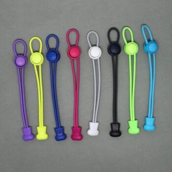 Elastic laces locks sneakers no tie shoe laces system custom printed logo no tie elastic shoelaces