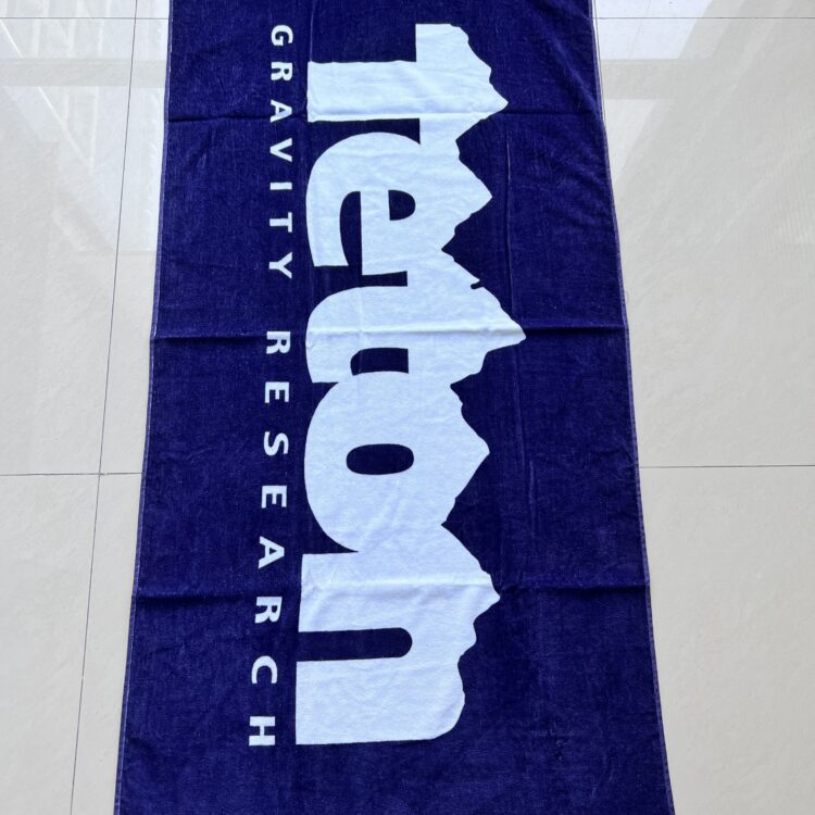 Personalized custom private label terry 100% cotton cloth sublimation print beach pool bath towel with logo