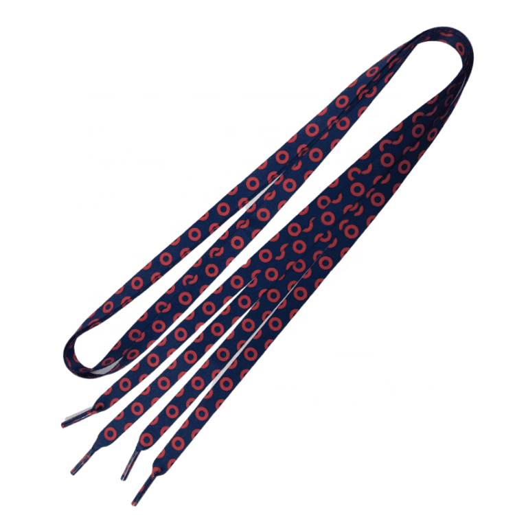 Custom various kinds colors fashion logo shoe laces customized wide polyester flat shoelaces