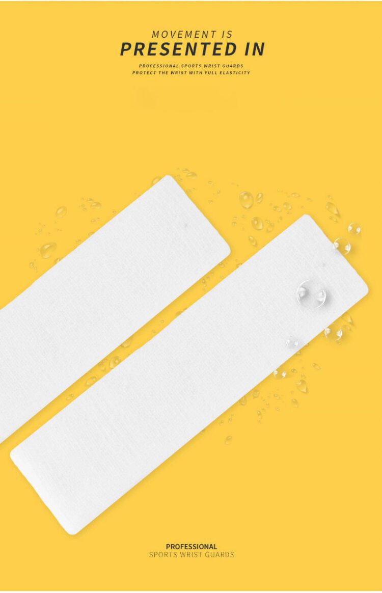 Custom logo comfortable tennis sweatband breathable wrist tube hand towel sweat-absorbent band wristband