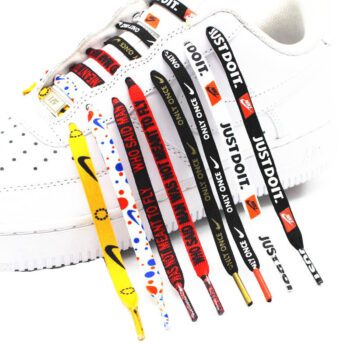 100-180cm custom logo printed shoe laces for nk shoe laces 8mm sneaker shoestrings