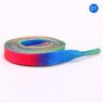 8mm flat colorful shoelaces custom printed logo polyester novelty sport fat fancy shoelaces for sneakers