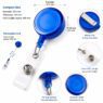 60cm retractable badge reel id card holder 1