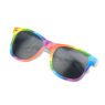 Oem promotional uv400 protection custom rainbow square sunglasses for men women shopping outdoor walking