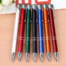 Cheap price low cost most economic aluminium metal ball pens in stock -support custom laser engraved logo print-black ink