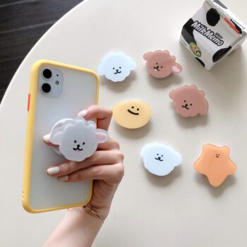 High quality custom anime acrylic phone holders grips cute ins mobile pop phone sockets up grip
