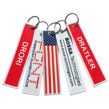 Remove before embroidery keychain aviation key tag flight keychain supply