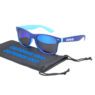 Promotional uv400 polarized men women classic custom two-tone advertising sunglasses with bag