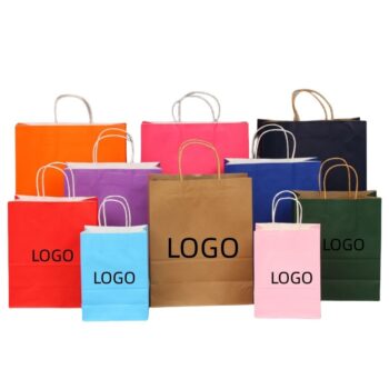 Custom promotional wholesale paper bags with logo from China manufacturer