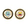 New spinner spinning coin design factory custom challenge coin gold plated double side 360 degree rotating coin souvenir
