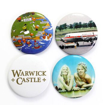 Wholesale logo offset printing blank metal tin tinplate 58mm cheap magnetic pin custom button badge for promotion