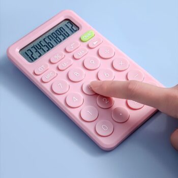Ideal for office & academic excellence, bulk custom options available 12-digit lcd colorful mini calculator