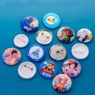 Hot sell custom button badge diy tinplate metal badge for giveaway