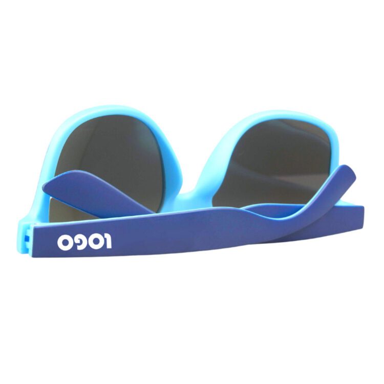 Promotional uv400 polarized men women classic custom two-tone advertising sunglasses with bag