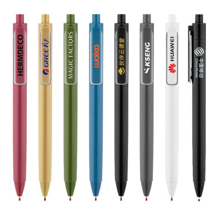 Best quality promotional retractable gel signature ball pen ballpoint pen with gel ink customization print