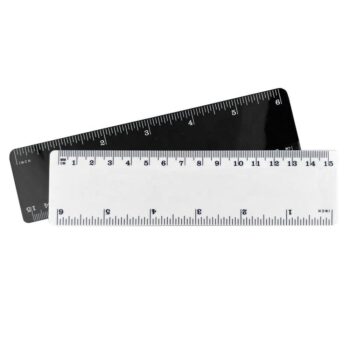 Solid 15cm plastic ruler with one side graduation in centimetres and inches promotional gifts plastic ruler 15cm in stock